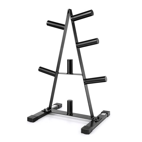 CAP 2-Inch Olympic Plate Tree Rack for Home Gym, H... (Alloy Steel)