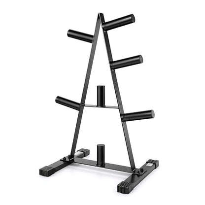 CAP 2-Inch Olympic Plate Tree Rack for Home Gym, H... (Alloy Steel)