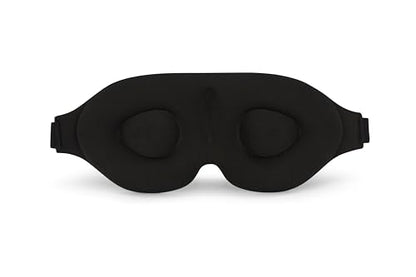 3D Sleep Mask with Travel Storage Bag – Blackout Eye Mask for Sleeping, Side Sleepers & Travel – Soft Memory Foam, Adjustable Strap, Lightweight & Comfortable Fit