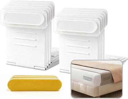 8 Pack Bed Sheet Holders for Corners, Bed Sheet Clips to Keep Sheets Tight, Sheet Fasteners for Fitted Sheets, Mattress Corner Clips