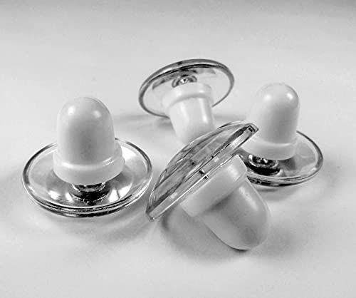 DuvetComforter Strong Magnetic Fasteners with Key (Comforter GripsDuvet Cover ClipsMagnetic Duvet ClipDuvet Donuts (1 Set or 4 - Enough for 1 Bed)), Clear