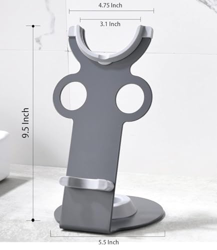 Hair Dryer Stand for Dyson Supersonic, Hair Dryer Holder Organizer for Diffuser Nozzle, Bathroom Countertop Storage Stand