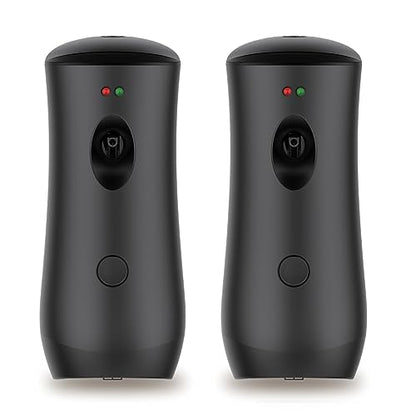 Automatic Air Freshener Spray Dispenser, Black, 2-Pack, 1101 | Free Standing or Wall Mounted Adjustable Aromatherapy Machines for Home Indoor Bathrooms Offices Hotels and Commercial Places