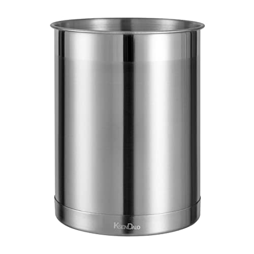 Utensil Holder Stainless Steel 6.3inch Deep, Silve... (silver | Stainless Steel)