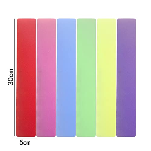 48PCS 12x2inch Thick Library Book Dividers for Shelves with Stickers