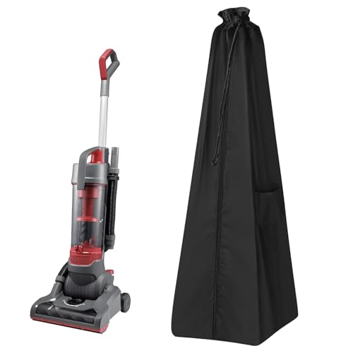 Upright Vacuum Cleaner Storage Bag Household Sweeper Cleaner Protective Dust Bag Stand Vacuum Cleaner Pouch 15" L x 15" W x 48.5" H Black Only Cover