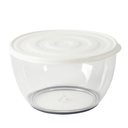 Sur La Table Kitchen Essential 6.3 Qt Salad Spinner, Fruit Wahser, Fruit Washing Bowl with Strainer, Vegertable Cleaner, Salad Cleaner, Lettuce Washer - Navy Blue