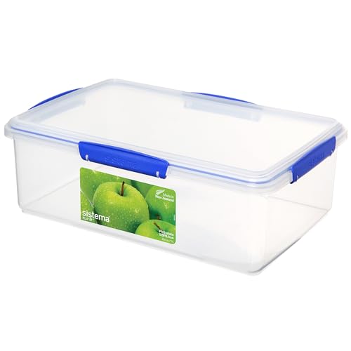 Sistema KLIP IT Large 7L Food Storage Container, Airtight & Stackable, Dishwasher, Freezer, & Microwave-Safe, BPA-Free