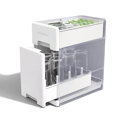 Covered Drying Rack & Countertop Organizer, 8 Bott... (White | Plastic)