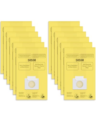 Vacuum Bags Replacement for Kenmore Canister Type... (12 Count | Yellow | Paper)