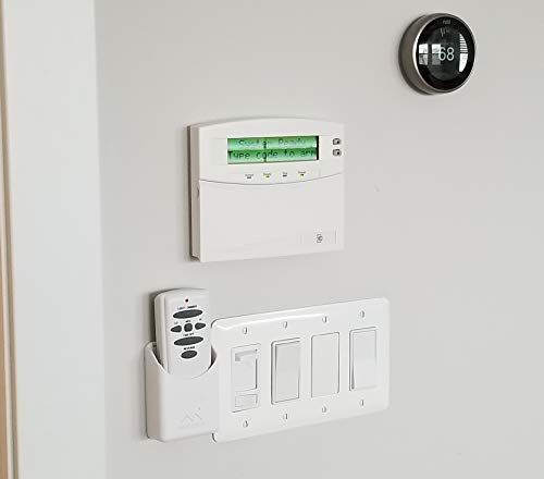 The No-Screwups Remote Control Holder by Mount Genie (White): Wall Mount with No Damaging Screws or Tape. Installs in Seconds on Any Light Switch. Great for TV, Ceiling Fan and Roku Remotes.