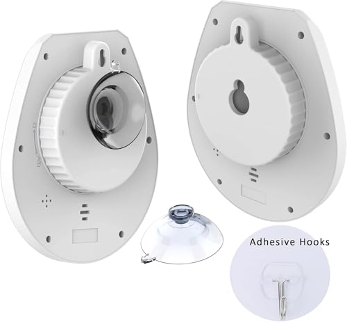 Shower Clock Waterproof Bathroom Timer, Kitchen Wall Clock with Countdown, Temperature, Suction Cup, Battery Operated Digital Clock for Bath, Cook