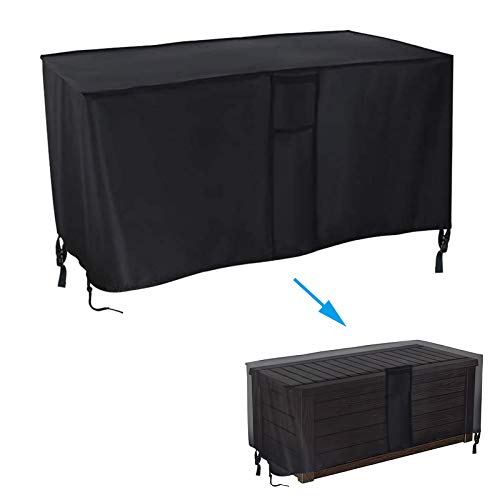 Deck Box Cover for Keter Westwood 150 Gallon Resin... (Black | Polyester)