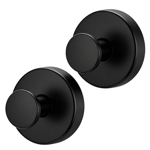 2026 Upgraded Drill-Free Suction Cup Hooks, Stainl... (2BLACK)