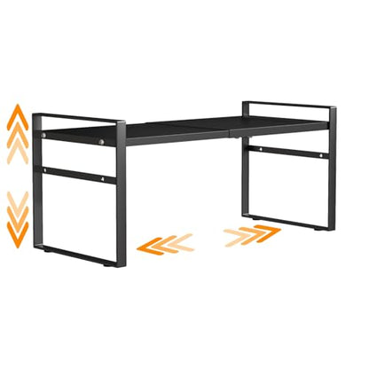 Expandable Cabinet Shelf Organizer Riser for Kitchen Pantry Cupboard Under Sink Countertop,Kitchen Cabinet Shelf