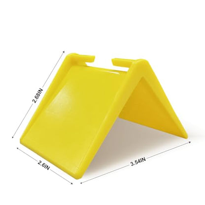 20 Pack 2 in V Shaped Corner Edge Protectors for Flatbed, Yellow | Crack resistant plastic, fits 1 to 2 inch tie down straps, heavy duty corner guards, for flatbed trailer pallets and moving