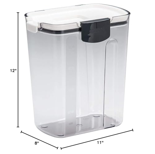 Progressive ProKeeper Baker's Airtight Kitchen Storage Canister Container Set for Flour, Sugar & More, Keeps Ingredients Fresh, with Accessories (Multicolor, 6- Piece)