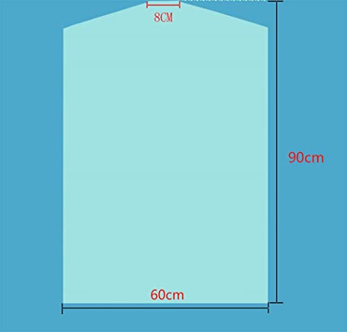 40Pcs Clear Plastic Dry Cleaning Garment Bags Can be Hung Transparent Clothing Dust Cover.