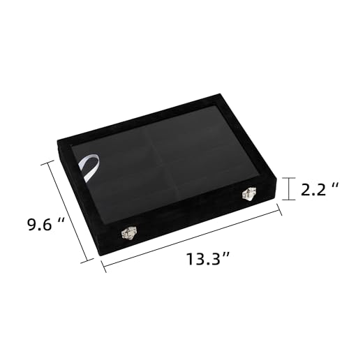8-Slot Sunglass Organizer,Velvet Sunglass Holder for Drawer | Vanity Glass Holder,Sunglass Case For Multiple Sunglass,Sunglass Tray for Drawer,Sunglass Box for Women,Eyeglass Organizer