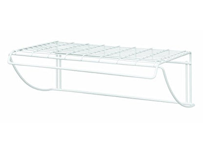 ClosetMaid 8278 18-Inch Wide Laundry Utility Hanger Shelf, White