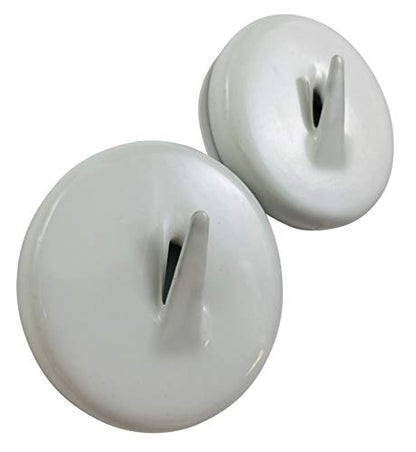 Magnetic Wreath Hanger Hook for Steel Metal Doors Indoor Outdoor Set of 2 | Heavy Duty Front Door Magnets, Holds 6 Pounds Each, Scratch Free Rubber Padded Mounting Hooks, All Weather Hanger
