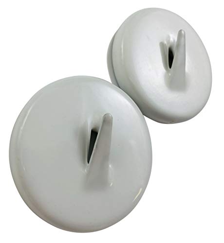Magnetic Wreath Hanger Hook for Steel Metal Doors Indoor Outdoor Set of 2 | Heavy Duty Front Door Magnets, Holds 6 Pounds Each, Scratch Free Rubber Padded Mounting Hooks, All Weather Hanger