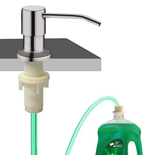Soap Dispenser for Kitchen Sink, Built in Sink Soa... (Brushed Nickel | Stainless Steel)
