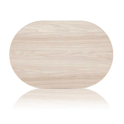 Stone Bath Mat for Bathroom|Diatomaceous Earth Bath Mat|Quick Dry Water Absorbing Bath Stone Mat Large|Non-Slip Bathroom Shower Rug|Easy to Clean (24×16'', Wood Grain, Oval)