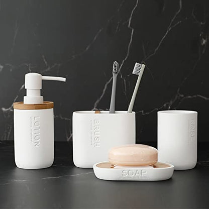2 Pack Toothbrush Holders for Bathrooms, Electric Toothbrush Holder, White | Countertop Toothbrush Organizer for Toothpaste, Floss, Razor and Bathroom Vanity Accessories Storage