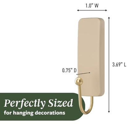 Command Medium Hooks, 4 Hooks, 6 Strips | Damage-Free Hanging with Adhesive, Heavy Duty Hanging Great for Home and Room Decor, Holds up to 3 lb