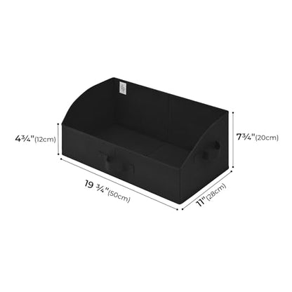 GRANNY SAYS Trapezoid Closet Storage Bins, Large, Black, 3-Pack | Shelf Storage Baskets, Clothes Storage Bin, Closet Organizer and Storage Bins, Clothing Bins for Closet Shelves