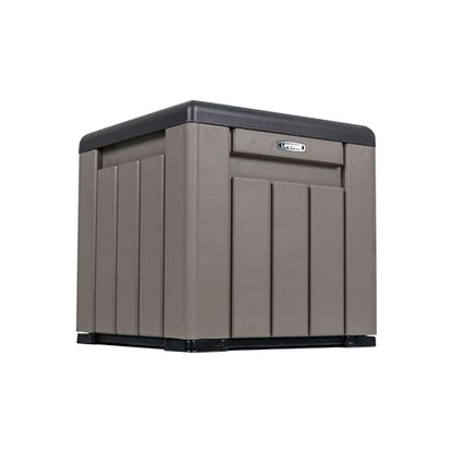 LIFETIME Outdoor Storage Cube Deck Box for Package Delivery, Patio Furniture Cushions, Garden Tools, Pool Accessories, 25 Gallon