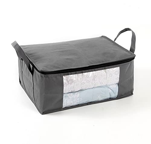 Storage Bins Storage Bags Closet Organizers Sweater Storage Clothes Storage Containers, 3pc Pack, Gray (G01)