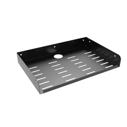 Metal Floating Wall Mounted Shelf Bracket for AV,... (Black | Metal)