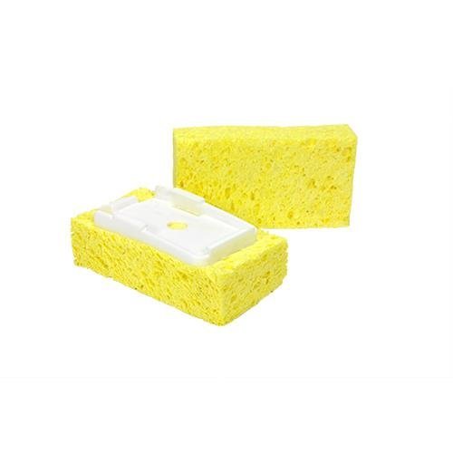 Arrow Dish Sponge w/Soap Dispenser Handle & 4 Refill Sponges - Fillable Dish Wand for Quick, Convenient Cleaning - Easy to Refill - Built-in Scrubber for Dishes & Pans