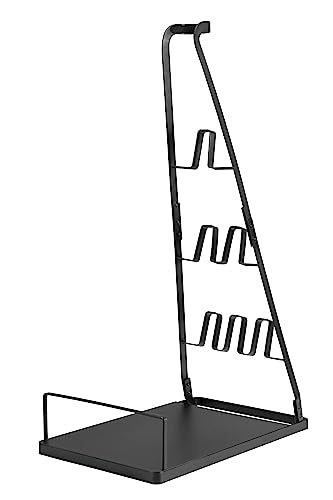 Mount Plus HAB-505 Universal Stick Vacuum Cleaner Stand Made for Dyson V15 V11 V10 V8 V7 V6 | Stand Made For Shark, LG, Samsung, Hoover, Eureka, Rainbow Stick Vacuums | 6 Hooks With Stable Metal