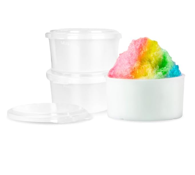 Hawaiian Shaved Ice Premium Freezer Molds with Lids, 3-Pack