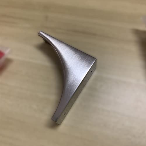 Corner Guards, Metal Corner Protectors for Furniture, Vintage Decorative Corner Guards for Box Table Doors Wood Furniture Edge Cover Safety Guard Pack of 4 Brushed Silver Finish Corner