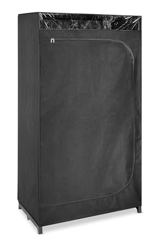 Whitmor Portable Clothes Closet - Freestanding Garment Organizer with Cover - 36 Inches Wide - Black