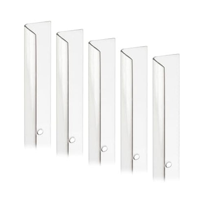 Prime-Line MP9130 Corner Shield Perforated, 1-1/8 In. x 48 in, Vinyl Construction, Clear, Fasteners Included (5 Pack)