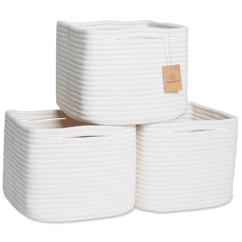 Storage Cubes 9”x9”x7”Cotton Rope Woven Baskets fo...