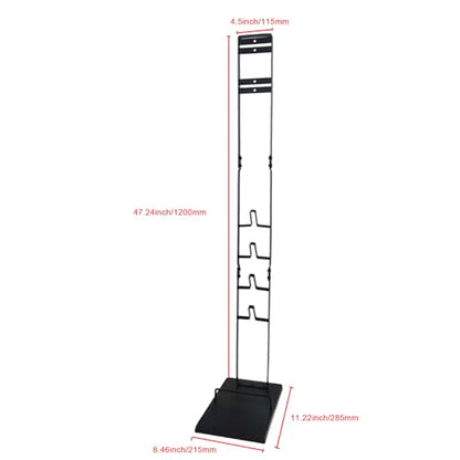 EZ SPARES Vacuum Stand,Vacuum Accessories Stable Metal Storage Bracket Holder Compatible with Dys Handheld V15 V11 V10 V8 V7 V6 Cordless Vacuum Cleaners(Black)