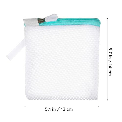 6Pcs Mesh Laundry Bags for Delicates with Zipper Small Washing Machine Laundry Bags Organizer for Travel Lingerie Bra Socks Foldable Lightweight Storage Net