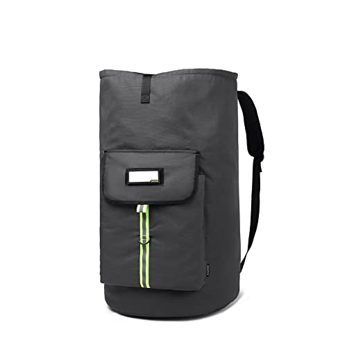 laundry bag backpack,extra-large heavy duty laundry bags,laundry backpack for college students,drawstring closure (charcoal grey laundry bag with straps)