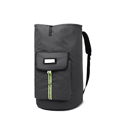 laundry bag backpack,extra-large heavy duty laundry bags,laundry backpack for college students,drawstring closure (charcoal grey laundry bag with straps)