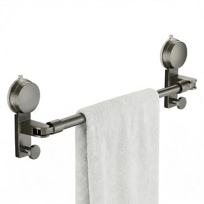 Suction Towel Rack, No Drill, Adjustable, RV Bathroom Kitchen, 15.7-30.7IN | Multi-use for bathroom, kitchen & RV，Adjustable length fits wall spaces，Easy install, removable, repositionable