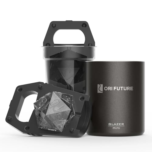 GLAZER mini, Clear D20 Ice Cube Mold, DND Gamer Gifts