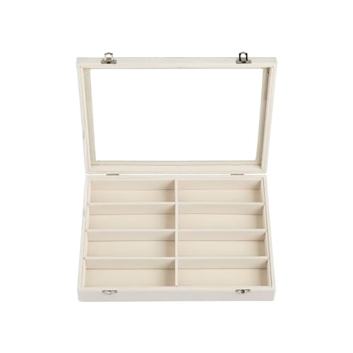8-Slot Sunglass Organizer,Velvet Sunglass Holder for Drawer | Vanity Glass Holder,Sunglass Case For Multiple Sunglass,Sunglass Tray for Drawer,Sunglass Box for Women,Eyeglass Organizer