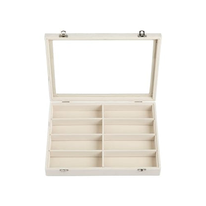 8-Slot Sunglass Organizer,Velvet Sunglass Holder for Drawer | Vanity Glass Holder,Sunglass Case For Multiple Sunglass,Sunglass Tray for Drawer,Sunglass Box for Women,Eyeglass Organizer