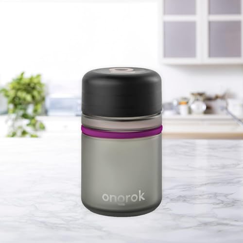 Glass Storage Jar, 180ml, 3 Pack | UV Herb/Spice Jar with Child‑Resistant Lid, Color‑Coded Glass Containers to Preserve Smell and Aroma